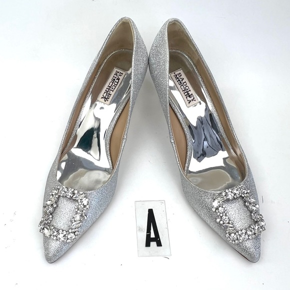 - BADGLEY MISCHKA Carrie Crystal Embellished Pump sz 8 - Picture 3 of 13